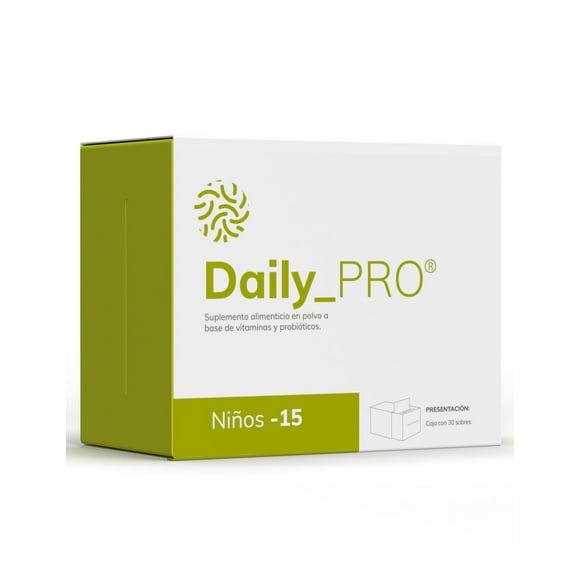 Probióticos con 30 billones de UFC y Vitaminas | Daily Pro - 15 Niños