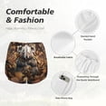 thumbnail image 4 of Hirioo Cute Fallen Leaf Koala for Women's Double Layer Athletic Shorts High-Performance Gym Shorts with Inner Pocket, Elastic Waistband-Small, 4 of 7