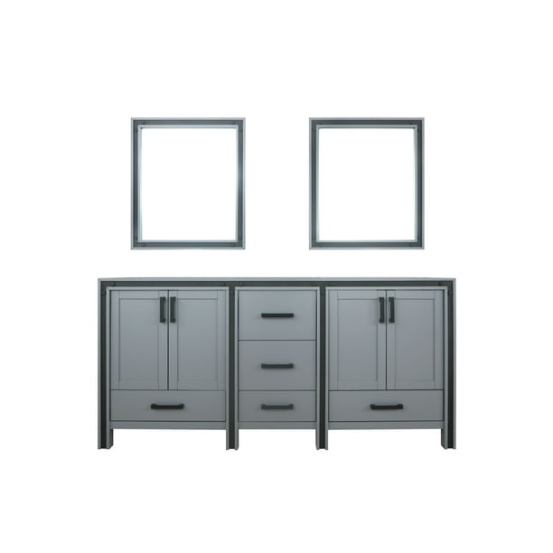 72 Dark Grey Double Vanity No Top And 30 Mirrors Com - 72 White Vanity No Top 72 Dark Grey Double Vanity No Top And 30 Mirrors Com - 72 White Vanity No Top