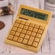 thumbnail image 3 of Contador electrónico multifuncional de bambú de la calculadora 12 dígitos solar y batería d Carevas  Calculadora, 3 of 7
