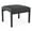 Adler Black, variant on Lenox Wood Reception Waiting Room 18" 1-Seat Bench / Black Wood / Black