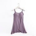 thumbnail image 5 of DJskiyers Womens Built in Bra Camisole Crew Neck Nightgown Spaghetti Straps Tank Dress Sleeveless Chemise Trendy Night Dress, 5 of 6