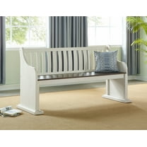 Joanna - Bench With Back - White