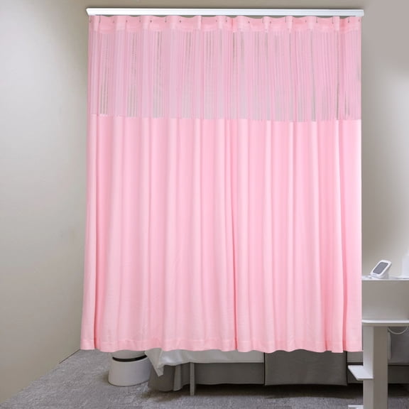 Contemporary Style 12 Feet Wide X 8 Feet High Pink Room Divider Curtains NEW US