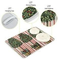 thumbnail image 3 of Yayeee Dish Drying Mat for Kitchen Counter 16"x18" Microfiber Absorbent Pad, Stripes Trees, 3 of 7