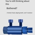 thumbnail image 4 of Binwennn Compressor Water Separator Air Compressor Blow Nozzle Broken Pipe Thread Extractor Stripped Screw Extractor Broken Thread Extractor Stripped Screw Removal Tool Easy Out Extractor Kit For, 4 of 4