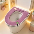 thumbnail image 6 of Toilet Seat Cushion with Handle Fully Covered 18.5x15.75 Inches, Detachable Washable Toilet Cover for All Seasons, Zippered Design, 6 of 6