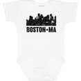 thumbnail image 3 of Inktastic Boston Massachusetts City Skyline with Grunge Boys or Girls Baby Bodysuit, 3 of 5