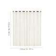 thumbnail image 3 of Sheer Voile Curtains Long Transparent Drapes Double Rod Pocket Gauze Curtains for Living Room Bedroom Sliding Glass Door, 3 of 6