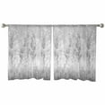thumbnail image 3 of Grey Vintage Sheer Curtains 54 Inches Length 2 Panels Set, Window Sheer Curtains for Living Room/Bedroom, Modern Abstract Art Oil Paiting Light Filtering Rod Pocket Curtain 52'' x 54'' x 2, 3 of 7