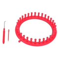 thumbnail image 1 of 4size Round Knitter Looms Diy Tool Kit Plastic Round Circle Creative Hat Sweater(size,color:19cm-red), 1 of 5