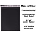 thumbnail image 6 of 4x8, 5x9, 6x10, 8x12 Black Matte Kraft Bubble Mailers! Colorful Unique Quality Padded Envelope Shipping Mailers, Cushioned Peel n Seal NEW!, 6 of 10