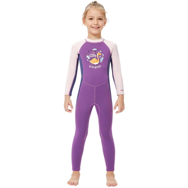 de neopreno para niños de 2,5 mm para niños y niñas, húmedo shamjiam Traje de neopreno para niños