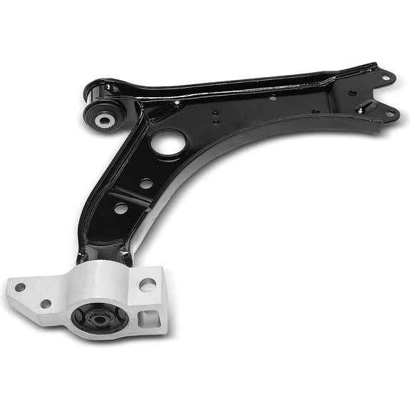 A-Premium Front Left Lower Control Arm, with Bushing, Compatible with Volkswagen Jetta 2005-2011, Golf 2010-2014, Eos 2009-2016, GTI 2006-2014, Rabbit 2007-2009, Audi A3 (Quattro) 2006-2013
