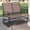 Brown, variant on Costway Patio Glider Rocking Bench Double 2 Person Chair Loveseat Garden Gray Blue