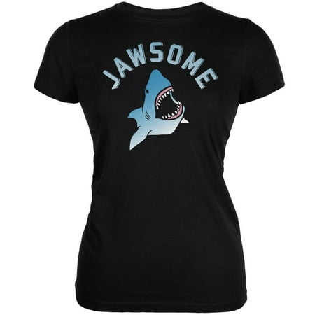 - Jawsome Black Juniors Soft T-Shirt