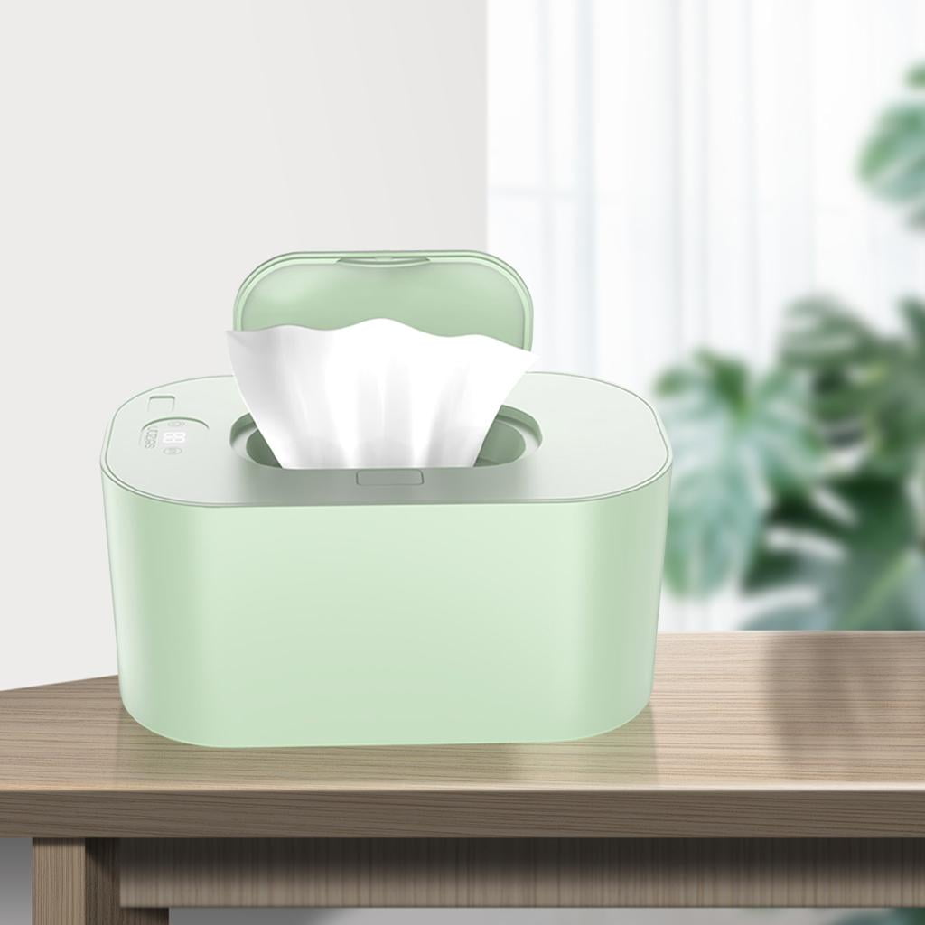 LeeQinersw Baby Wipes Warmer BPA-Free USB Plug in 10W Wipe Holder Case for Home Car Use Green Constant temperature