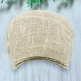thumbnail image 3 of Men's Classic Herringbone Tweed Wool Blend Flat Cap Ivy Gatsby Newsboy Cabbie Driving Hat, 3 of 8