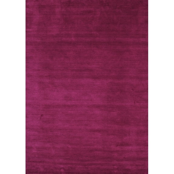 Ahgly Company Indoor Rectangle Abstract Purple Contemporary Area Rugs, 8' x 12'