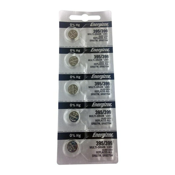 Energizer 395/399 Pilas de Óxido de Plata 5 Unidades (SR927W / SR927SW)
