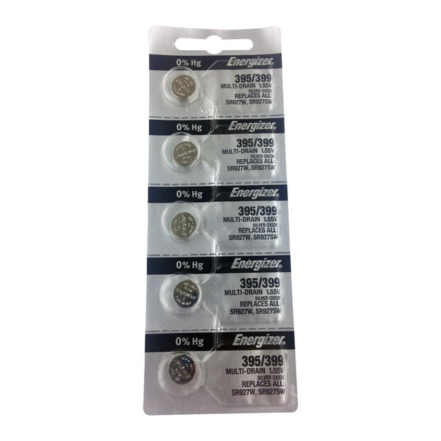 Energizer 395/399 Pilas de Óxido de Plata 5 Unidades (SR927W / SR927SW)