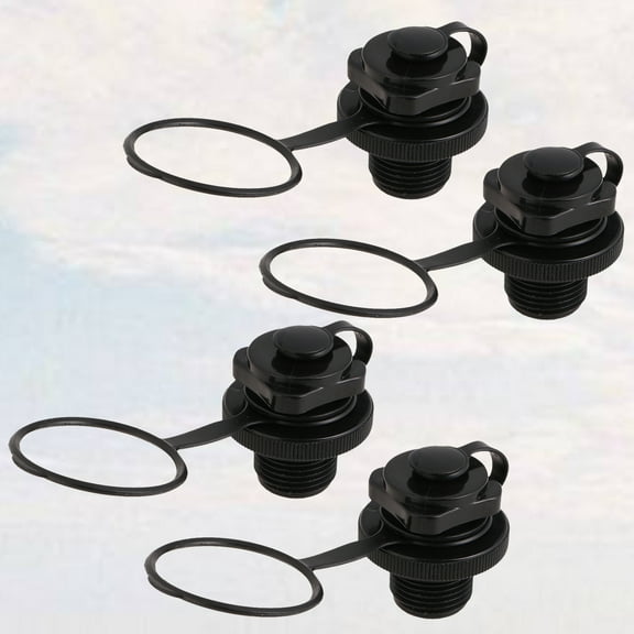 Minkissy 4Pcs Tpu Boston Valve for Kayak Inflatable Boat Air Valve Deflation Inflation
