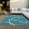 thumbnail image 6 of Addison Rugs Chantille Indoor/Outdoor Transitional Geometric, Abstract Teal Washable Rectangle Rug, 10' x 14', 6 of 6