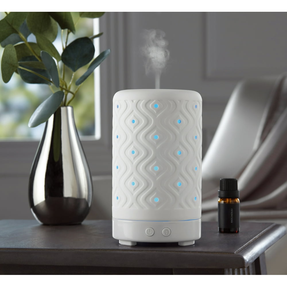 Mainstays Essential Oil Diffuser, White Ceramic