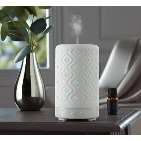 Mainstays Essential Oil Diffuser, White Ceramic