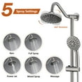 thumbnail image 6 of 6 Inch Rain Shower Head with Handheld Shower Head Bathroom Rain Shower System, 6 of 10