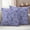 Lavender Purple, variant on Light Blue Teal Outdoor Waterproof Pillow Covers, Retro Botanical Abstract Art Decorative Square Throw Pillowcase Sofa Cushion Sham for Patio/Couch/Chair, 24"x24" 2 Pack