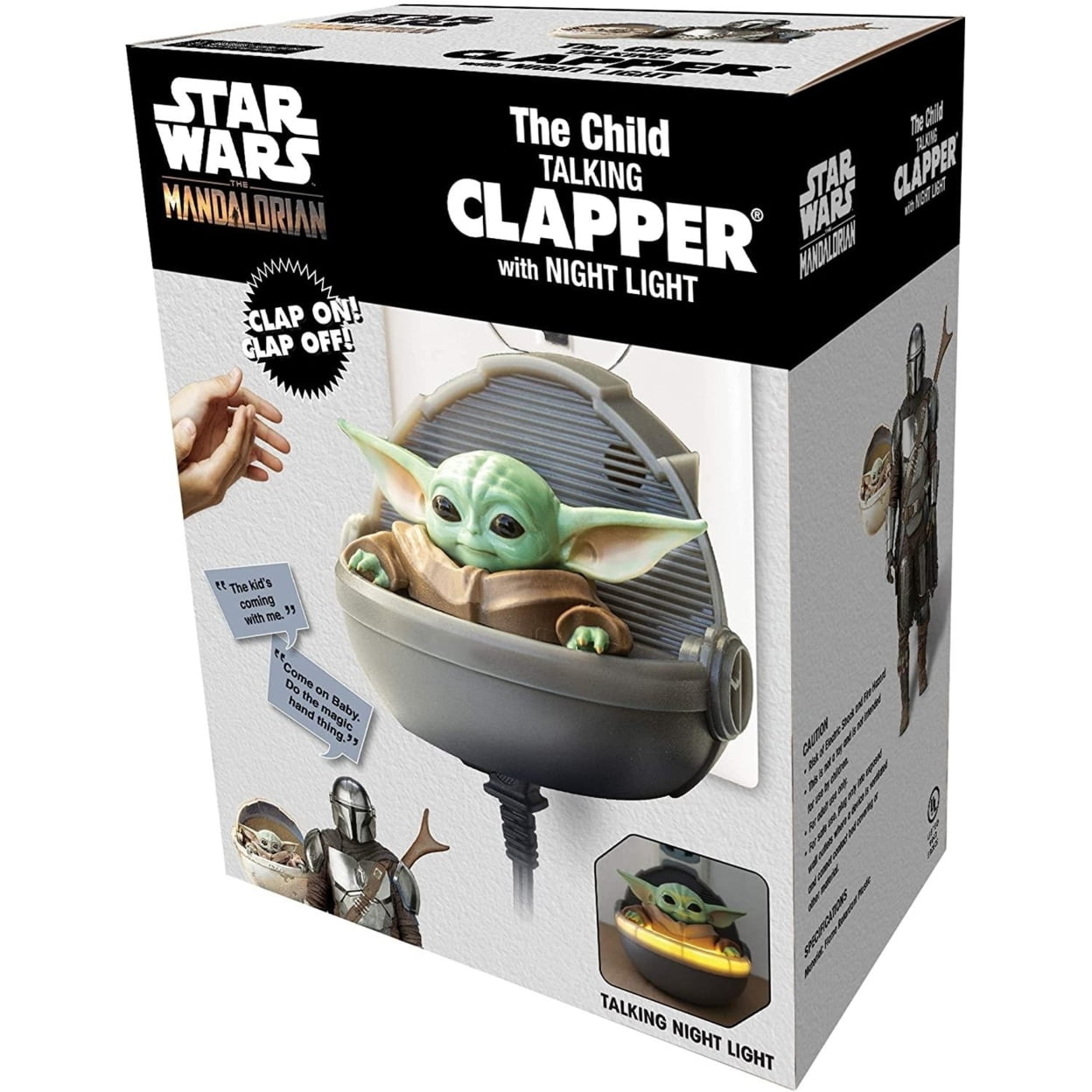 The Mandalorian: The Child Talking Clapper with night light
