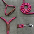 thumbnail image 7 of Heavy Duty Nylon Rope Dog Leashes with With comfortable and durable leather handles, handmade dog leash using strong Nylon rope for Small Medium and Large Dogs, 7 of 7