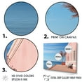 thumbnail image 3 of Designart "Dreamy Pink And Blue Coastal Getaway" Coastal Floater Framed Wall Decor, 3 of 5
