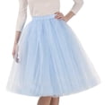 thumbnail image 2 of Ketyyh-chn99 Robes pour Femmes Robe de Mariée Col en V Unie Robe de Fête Formelle Évasée Élégante Robe Florale Invitée de Mariage Bleu Pâle,m, 2 of 4