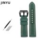 thumbnail image 3 of Correa de reloj de lona de nailon de 24 mm y 26 mm para Panerai 00984 985 Luminor, accesorios, pulsera, correa de reloj negra y azul, herramientas gratuitas, 3 of 5