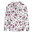 thumbnail image 5 of Hello Kitty Zip-Up Hoodie Pullover Hooded Long Sleeve Sweatshirts Tops Blouse with Pocket for Mens Womens, 5 of 8