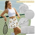 thumbnail image 6 of Xoenoiee Bee Daisy Print Athletic Skirts for Women Pleated Tennis Skort with Pockets Mini Pickleball Skirt Stretchy Sports Skirts, XL, 6 of 7