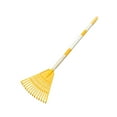 thumbnail image 4 of oshhni Leaf Rake Steel 14 Tines Heavy Duty Kids Rake for Shrub Children Flower Beds yellow, 4 of 9