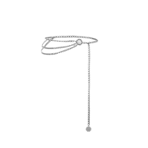Cinturones de cadena Retro a la moda para mujer, cinturones que combinan con todo, borla larga multicapa para fiesta, joyería, vestido, cadena Ropa, zapatos y accesorios Miscelánea plata Guardurnaity PS14622-02