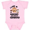 thumbnail image 3 of Inktastic Monkey I Love Hanging out with My Grandad Boys or Girls Baby Bodysuit, 3 of 5
