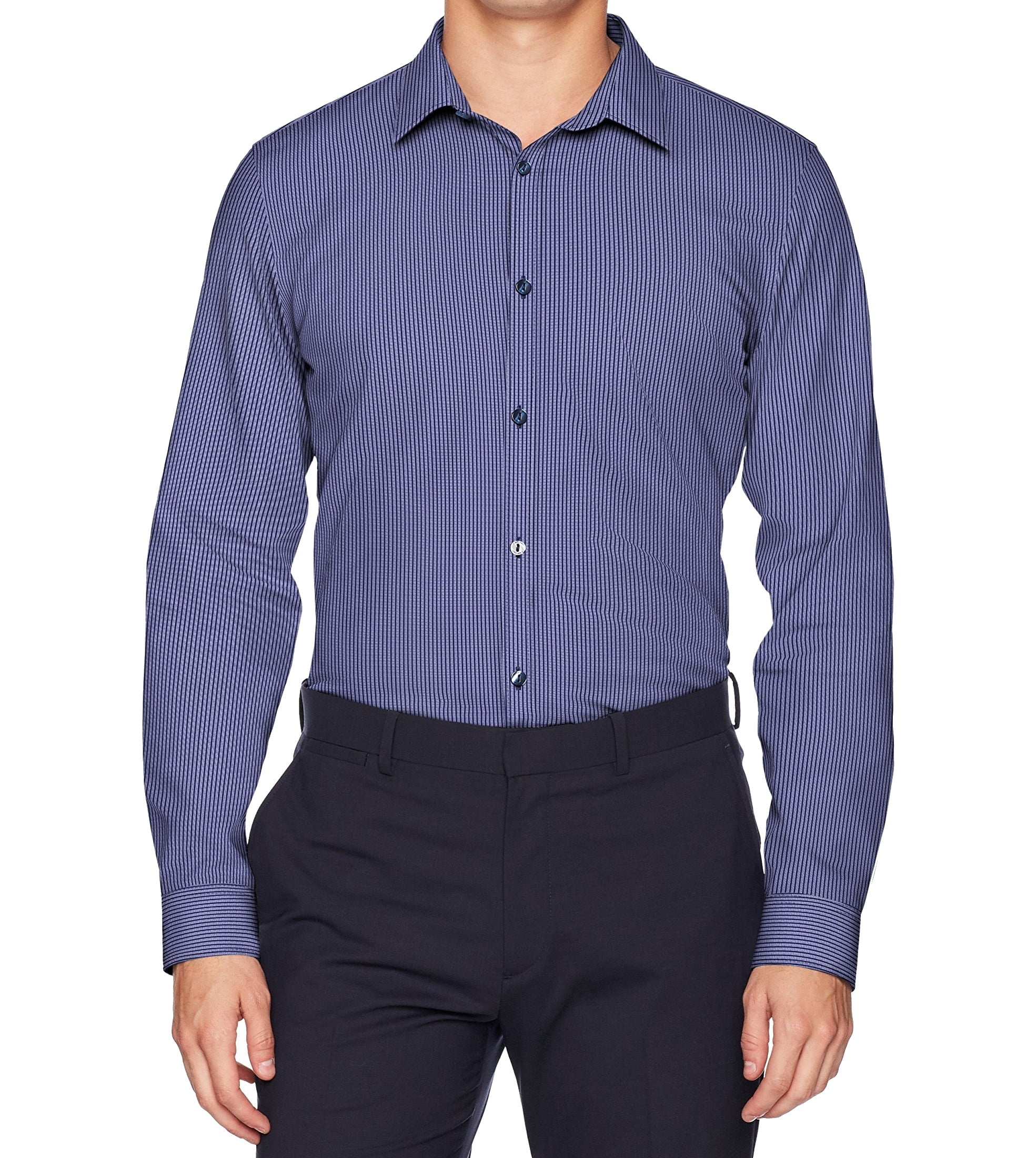 Calvin Klein Calvin Klein NEW Blue Mens Size 2XL SlimFit Striped