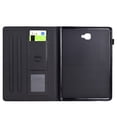 thumbnail image 4 of Case for Samsung Galaxy Tab A 10.1" 2016 SM-T580 / SM-T585, Carbon Fiber Pattern Premium PU Leather Wallet Stand Protective Auto Sleep Wake Cover with Pen Slot for Tab A 10.1 2016, Black, 4 of 6