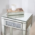 thumbnail image 5 of SHYFOY Mirrored End Table with Drawer Decorative Modern Diamond Side Table with Storage Accent Bedside Table for Living Room Bedroom, 5 of 8