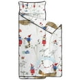 thumbnail image 2 of White Christmas Gnome Pattern Toddler Nap Mats for Kids Preschool,59"x22" Sleeping Mat Bag or Kids,Toddler Sleeping Bag,Toddler Nap Mat or Daycare, 2 of 6