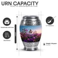 thumbnail image 3 of Yatskia Purple Petunia Urn for Ashes Adult Male, Large Burial Urns for Human Ashes Adult Female, Butterfly Mini Urns for Human Ash, (Monar 10 Inch and 3 Inch), 3 of 8