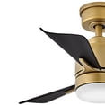 thumbnail image 6 of 906030FHB-LDA Hinkley Lighting Atom - 3 Blade Dual Mount Ceiling Fan with Light Kit In Traditional Style-13.25 Inches Tall and 30 Inches Wide-Heritage, 6 of 11