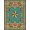 Turquoise Brown, Pattern 15, variant on ODIKA 8'x10' Washable Area Rug Durable, Non-Slip Five Point Star Terracotta Outline Aged Wood Plank Motif Decor for Living Room, Under Sectional, Family
