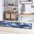 thumbnail image 4 of SKYSONIC 2'X6' Military Camouflage Runner Rug with Rubber Backing, Blue Army Camo Non Slip Entryway Rug Runner Washable Soft Area Rug Carpet for Hallway Bedroom Kitchen Decor, 4 of 6