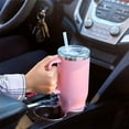 thumbnail image 2 of 40oz Straw Coffee Insulation Cup With Handle Portable Car Stainless Steel Water Bottle LargeCapacity Travel BPA Free Thermal Mug, 2 of 8